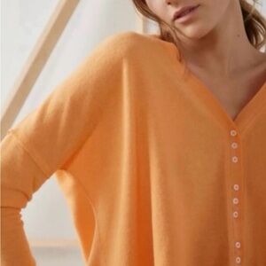 Urban Outfitters|Out from under Peach-Orange Knit Cardigan,cropped & boxy fit•M